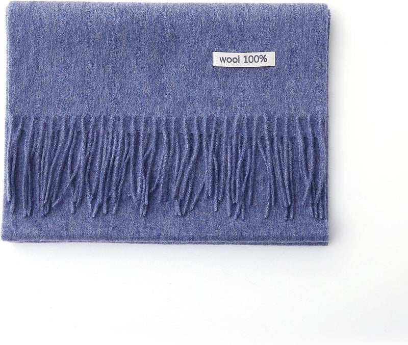 linişte 100% Wool Scarf - Men and Women Winter Warm Soft Luxurious Solid Colors Gift Box - Image 2